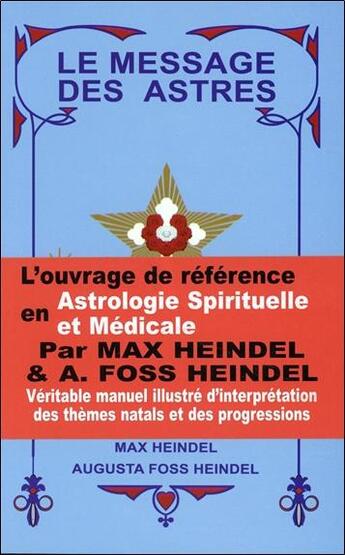 Couverture du livre « Le message des astres » de Foss Heindel aux éditions Ensro