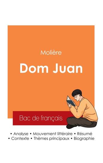 Couverture du livre « Réussir son Bac de français 2025 : Analyse de Dom Juan de Molière » de Moliere aux éditions Bac De Francais