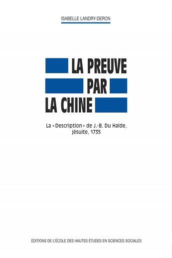 Couverture du livre « La Preuve par la Chine : La 