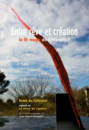 Couverture du livre « Entre rêve et création. Le fil rouge de l'infantile ? » de Collectif Point De Capiton aux éditions Champ Social