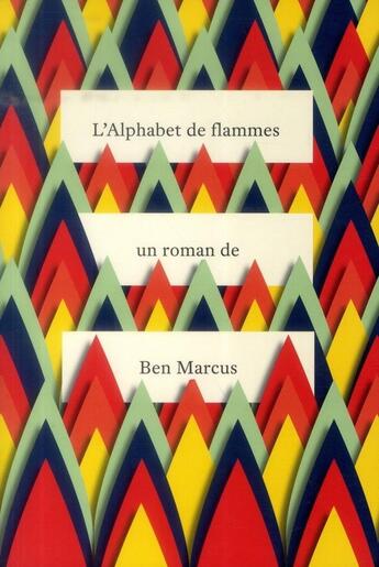 Couverture du livre « L'alphabet de flammes » de Ben Marcus aux éditions Editions Du Sous Sol