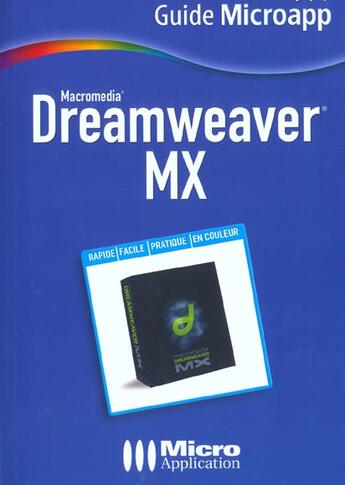 Couverture du livre « Dreamweaver Mx » de Stemart Boni aux éditions Micro Application