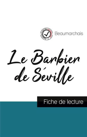 Couverture du livre « Le mariage de Figaro de Beaumarchais ; fiche de lecture » de  aux éditions Comprendre La Litterature