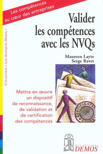 Couverture du livre « Valider Les Competences Avec Les Nvqs » de Layte M aux éditions Demos