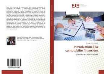 Couverture du livre « Introduction à la comptabilté financière » de George Fossi Kamga aux éditions Editions Universitaires Europeennes