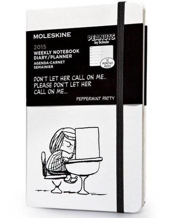 Couverture du livre « Agenda 2015 Peanuts semainier carnet blanc grand format » de Moleskine aux éditions Moleskine Papet
