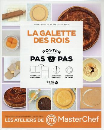 Couverture du livre « MASTERCHEF ; la galette des rois ; poster pas à pas » de Dorian Nieto et Birgit Dahl-Stern aux éditions Solar