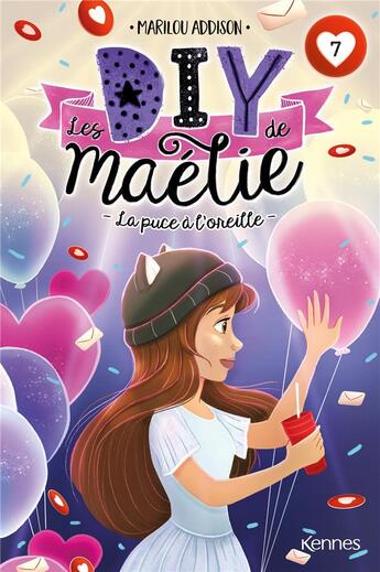 Couverture du livre « Les DIY de Maélie Tome 7 : la puce à l'oreille » de Marilou Addison aux éditions Les 3 As