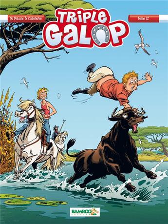 Couverture du livre « Triple galop Tome 12 » de Christophe Cazenove et Benoit Du Peloux aux éditions Bamboo