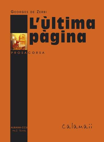 Couverture du livre « L'ultima pagina » de G. De Zerbi aux éditions Albiana