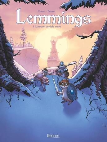 Couverture du livre « Lemmings Tome 1 : l'aurore boréale noire » de Fred Besson et Crisse aux éditions Les 3 As