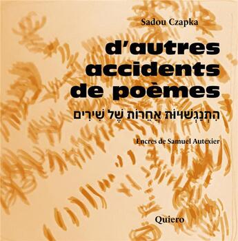 Couverture du livre « D'autres accidents de poèmes » de Sadou Czapka et Samuel Autexier aux éditions Quiero