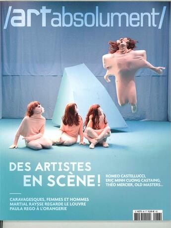 Couverture du livre « Art absolument n 86 des artistes en scene - novembre/decembre 2018 » de  aux éditions Art Absolument