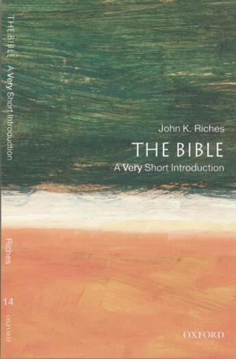 Couverture du livre « The Bible: A Very Short Introduction » de Riches John aux éditions Oup Oxford