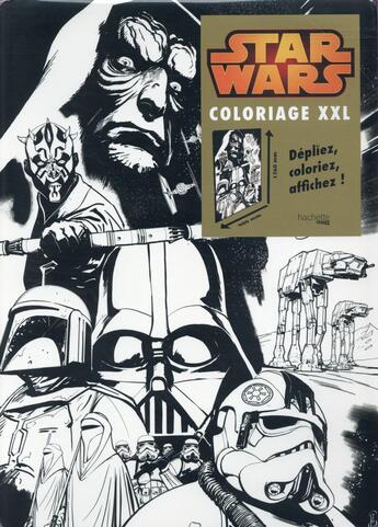 Couverture du livre « Art-thérapie : coloriages xxl Star Wars ; Empire » de Nicolas Beaujouan aux éditions Hachette Pratique