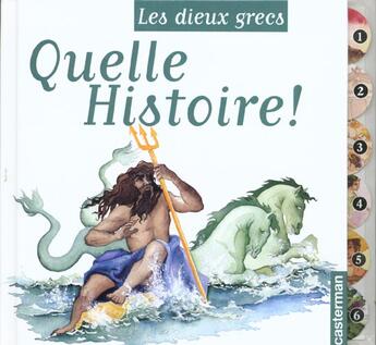 Couverture du livre « Les dieux grecs » de Bottet/Adam aux éditions Casterman