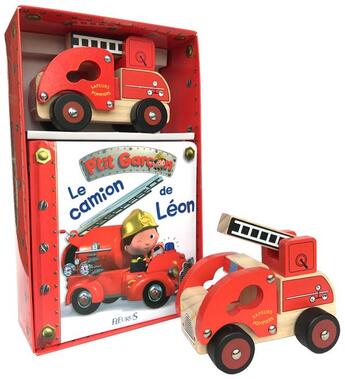 Couverture du livre « Le camion de pompier de leon » de  aux éditions Fleurus