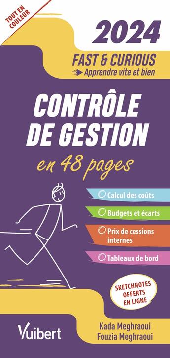 Couverture du livre « Fast & curious : Contrôle de gestion (édition 2024) » de Fouzia Rullier et Kada Meghraoui aux éditions Vuibert