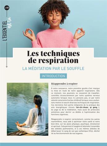 Couverture du livre « Les techniques de respiration : la méditation par le souffle » de Celeste Gustin aux éditions Mercileslivres