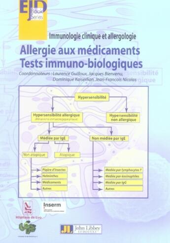 Couverture du livre « Allergie aux médicaments. tests immuno-biologiques. immunologie clinique et allergologie » de  aux éditions John Libbey