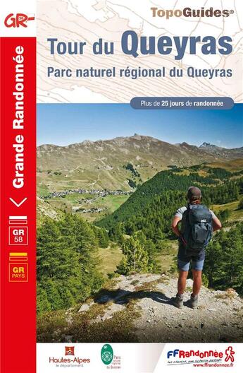 Couverture du livre « Tour du Queyras ; GR 58, GR pays » de  aux éditions Ffrp