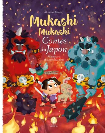 Couverture du livre « Mukashi mukashi : Contes du Japon ; Momotaro et autres histoires » de Alexandre Bonnefoy aux éditions Issekinicho