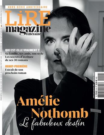 Couverture du livre « Lire magazine litteraire hs n 37 : hs anniversaire special amelie nothomb - juillet 2022 - amelie no » de  aux éditions Lire Magazine