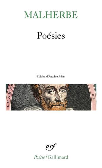 Couverture du livre « Poésies » de Francois De Malherbe aux éditions Gallimard