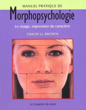 Couverture du livre « Manuel pratique de morphopsychologie » de Brown G. Simon aux éditions Courrier Du Livre