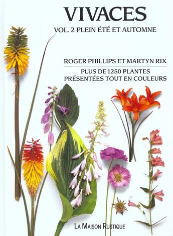 Couverture du livre « Plantes Vivaces T.2 ; Ete Automne » de Roger Phillips aux éditions Maison Rustique