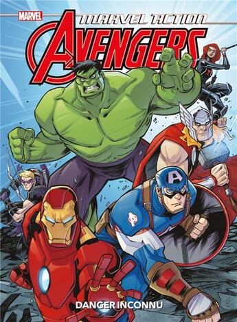 Couverture du livre « Marvel action - Avengers Tome 1 : danger inconnu » de Matthew K. Manning et Jon Sommariva aux éditions Panini