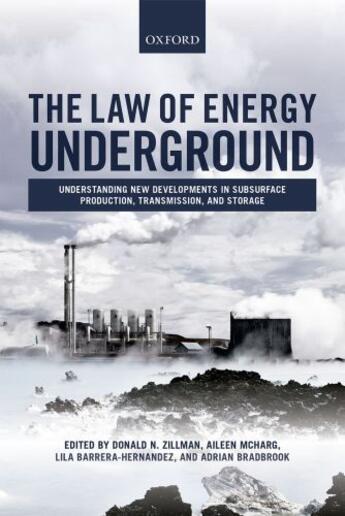 Couverture du livre « The Law of Energy Underground: Understanding New Developments in Subsu » de Donald N Zillman aux éditions Oup Oxford