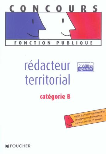 Couverture du livre « Rédacteur territorial : catégorie b » de C Carcagno aux éditions Foucher