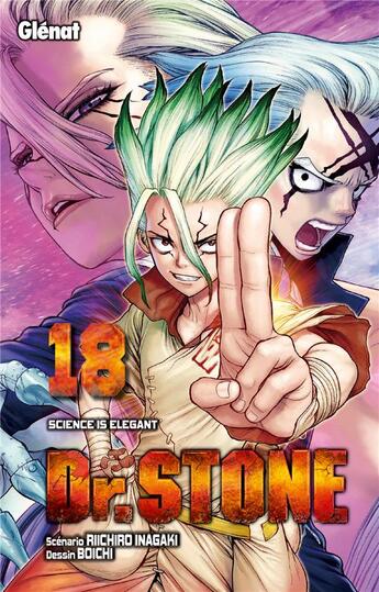 Couverture du livre « Dr. Stone Tome 18 » de Riichiro Inagaki et Boichi aux éditions Glenat