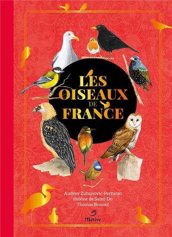 Couverture du livre « Les oiseaux de France » de Thomas Brosset et Helene De Saint-Do aux éditions Metive