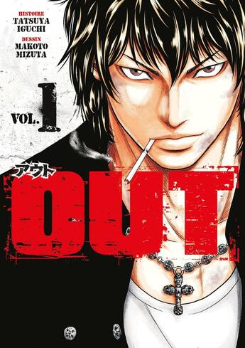 Couverture du livre « OUT Tome 1 » de Tatsuya Iguchi et Makoto Mizuta aux éditions Meian