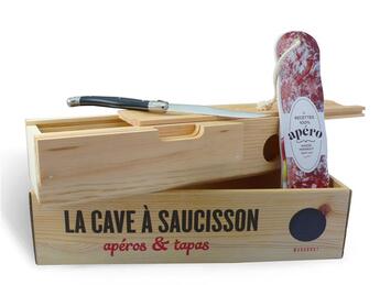 Couverture du livre « Apéros & tapas ; la cave à saucisson ; coffret » de  aux éditions Marabout