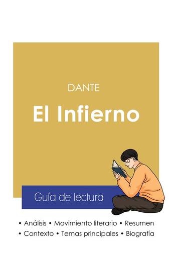 Couverture du livre « Guia de lectura el infierno en la divina comedia de Dante (analisis literario de referencia y resume » de  aux éditions Paideia Educacion