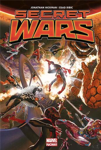 Couverture du livre « Secret wars » de Jonathan Hickman et Esad Ribic aux éditions Panini