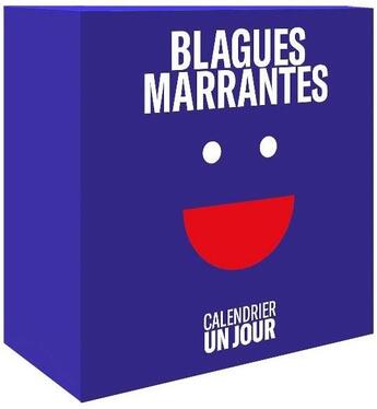 Couverture du livre « Calendrier un jour ; blagues marrantes » de  aux éditions Chene