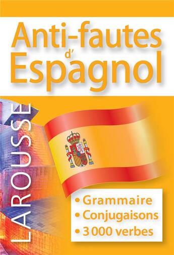 Couverture du livre « Anti-fautes d'espagnol » de  aux éditions Larousse