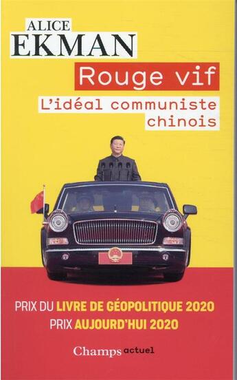 Couverture du livre « Rouge vif : l'idéal communiste chinois » de Alice Ekman aux éditions Flammarion