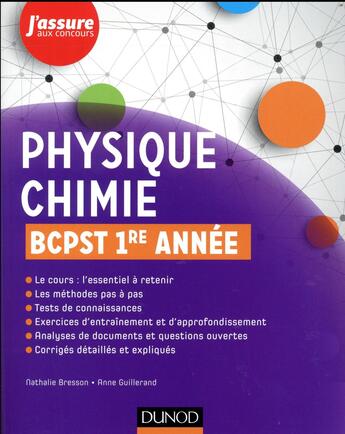 Couverture du livre « Physique-chimie BCPST 1ère année » de Bresson-N+Guillerand aux éditions Dunod