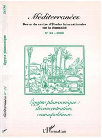 Couverture du livre « Egypte pharaonique : » de  aux éditions Editions L'harmattan