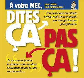 Couverture du livre « Dites ça, pas ça ; à votre mec » de Pat Perna aux éditions 12 Bis