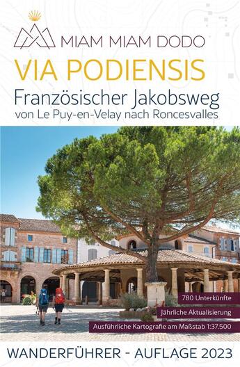 Couverture du livre « Via Podiensis : Französischer Jakobsweg (édition 2023) » de Lauriane Clouteau et Jacques Clouteau aux éditions Vieux Crayon