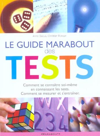 Couverture du livre « Le Guide Marabout Des Tests » de Christian Romain et Anne Bacus aux éditions Marabout