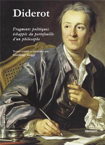 Couverture du livre « Fragments politiques échappés du portefeuille d'un philosophe » de Denis Diderot aux éditions Hermann