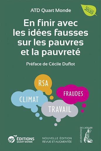 Couverture du livre « En finir avec les idées fausses sur les pauvres et la pauvreté (4e édition) » de Jean-Christophe Sarrot et Paul Marechal aux éditions Editions De L'atelier