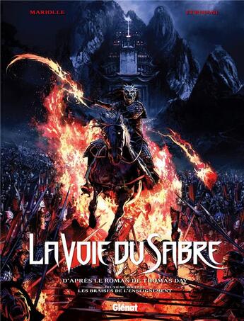 Couverture du livre « La voie du sabre Tome 2 : les braises de l'enseignement » de Mathieu Mariolle et Federico Carlo Ferniani aux éditions Glenat